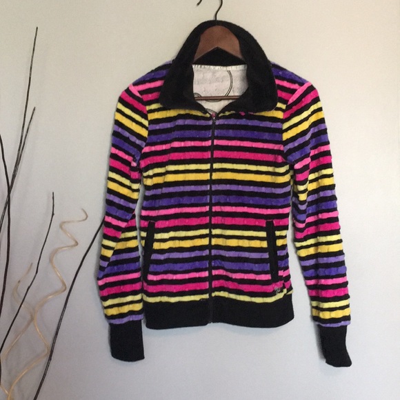 Striped rainbow hoodie for kids - Picture 6 of 6